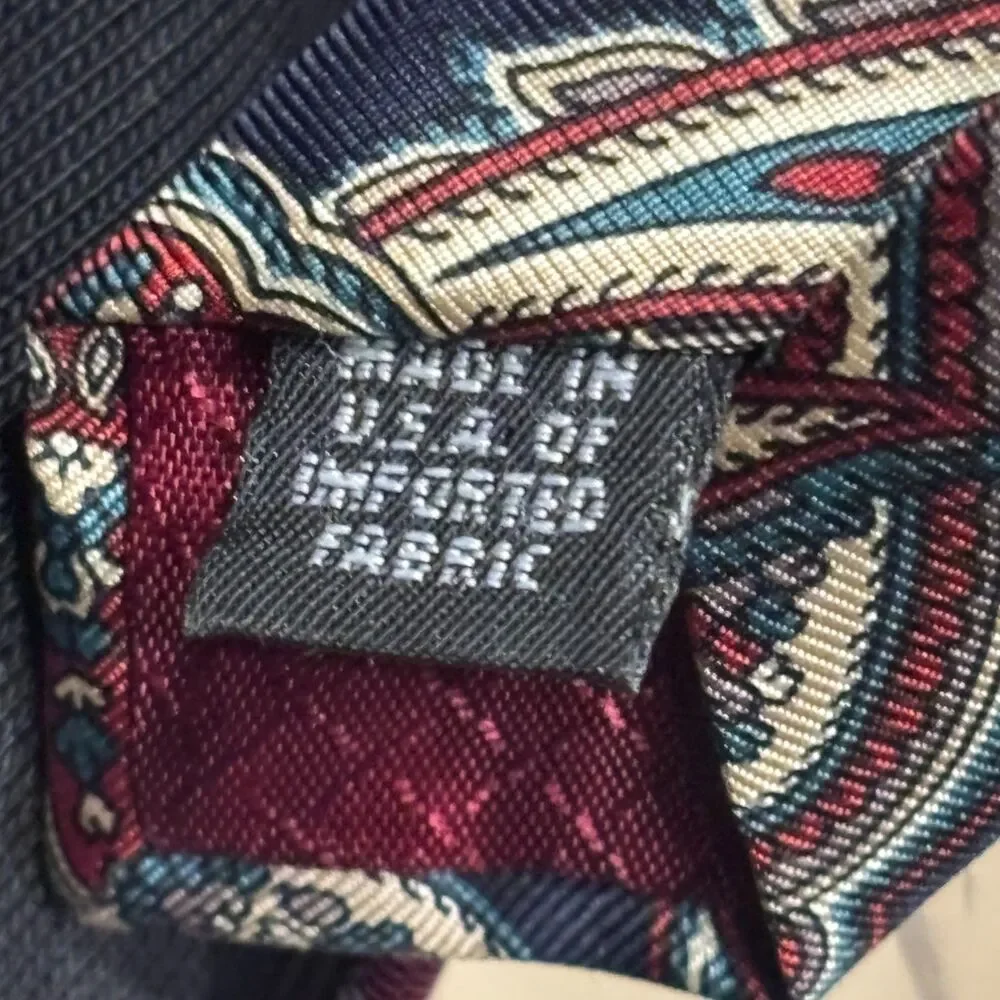 Christian Dior Monsieur Tie Paisley Made in USA